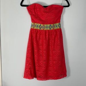 Stilettos size small hot pink open back dress